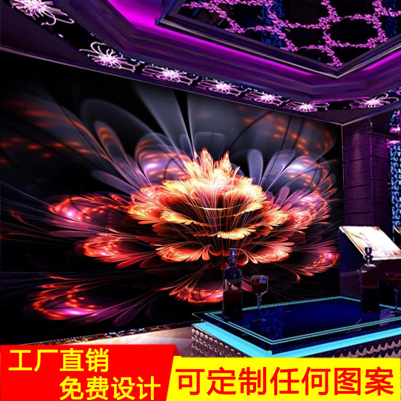 3D立体ktv闪光墙纸音乐酒吧墙布包厢背景墙壁纸歌厅舞蹈高端墙画