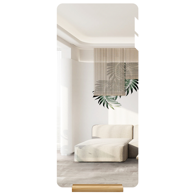 chtilon 带底座全身镜穿衣镜家用落地试衣镜入户靠墙镜子免打孔