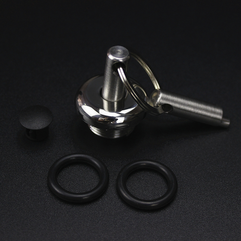 TR300改装防撬机油盖尺XCR300不锈钢防盗机油盖塞发动机加油螺丝