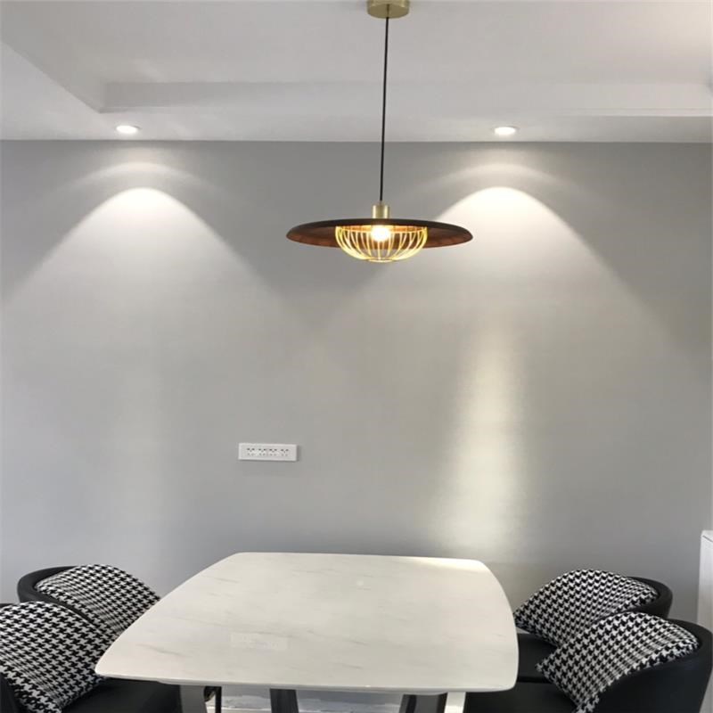 丹麦新款单头铁艺餐厅吊灯设计师个性创意卧室书房吧台装饰灯具