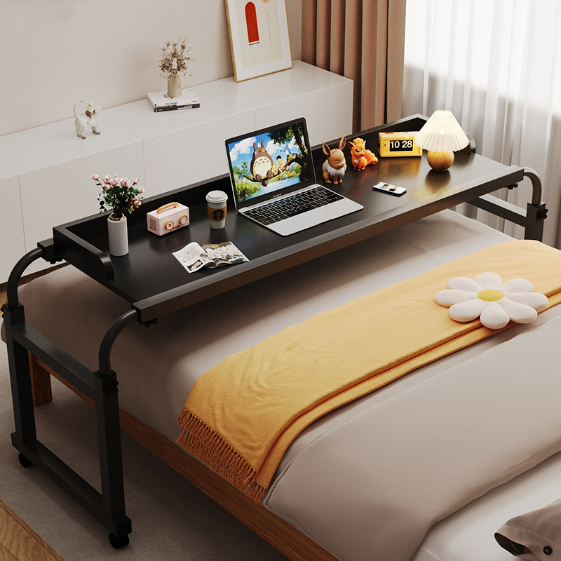 跨床桌可移动书桌升降床上桌卧室床尾桌人床边桌儿童学习桌学生写