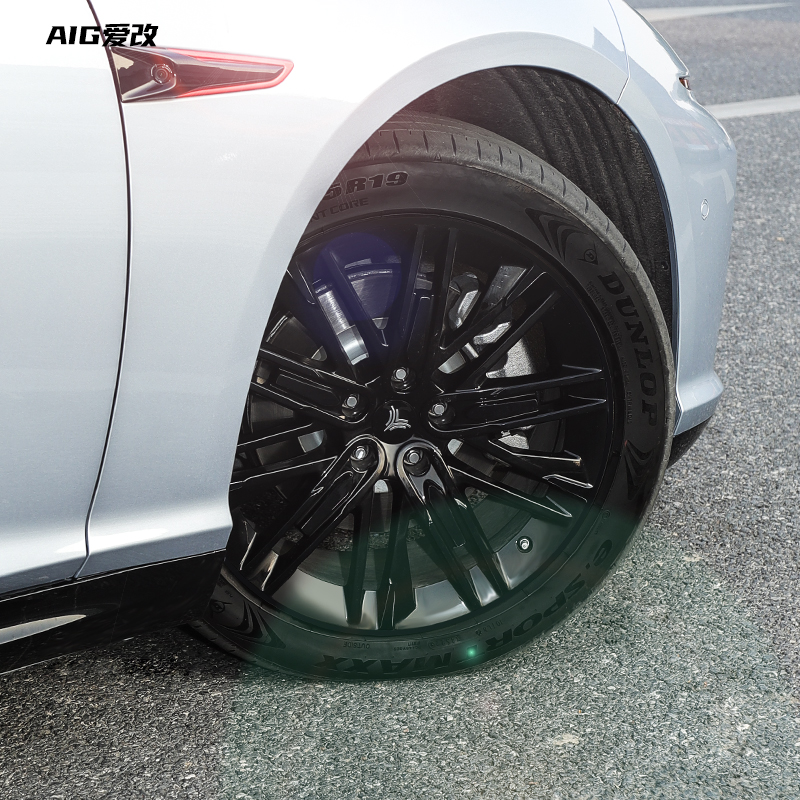 适用于哪吒S轮毂贴轮圈拉花保护膜车身轮毂改装件新款哪吒S改色膜