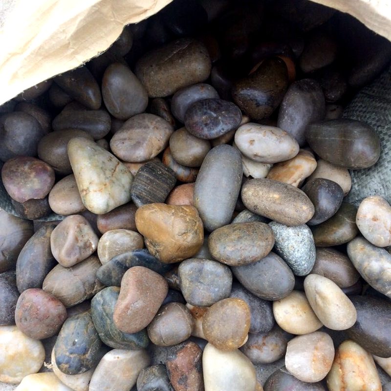 黑色鹅卵石石头庭院抛光雨花石原石天然园林铺路鹅暖石子小鹅软石