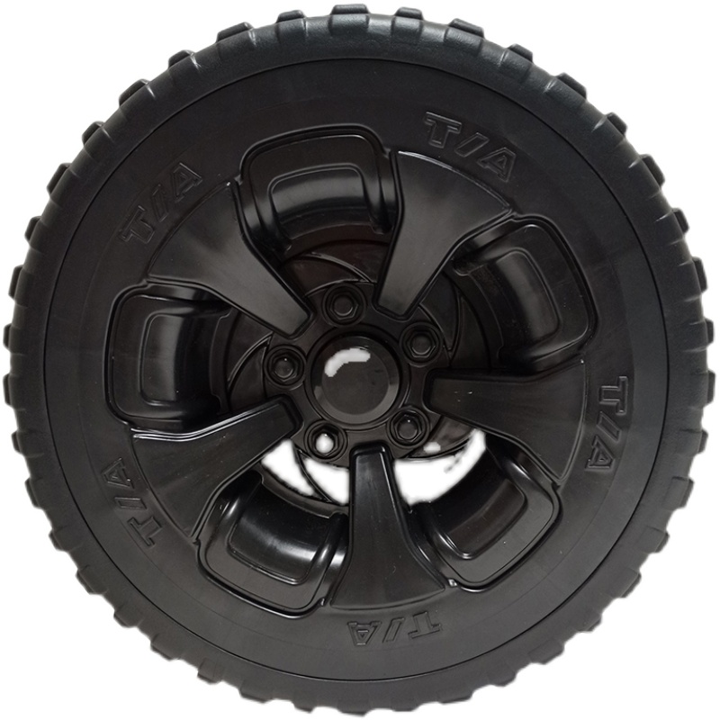 儿童电动四轮汽车轮胎配件带轴承车轮子静音轮胎轱辘直径29.5厘米