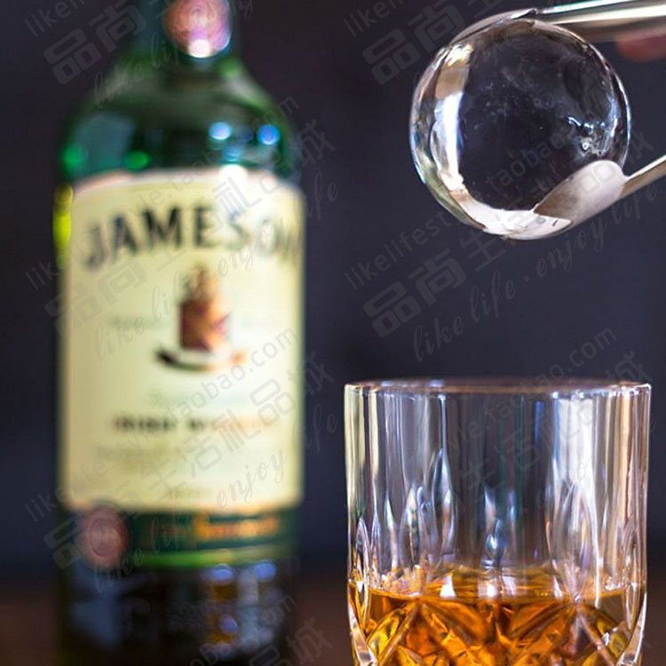 创意大冰球模具威士忌冻冰块盒骷髅头制冰器水晶圆形硅胶冰格