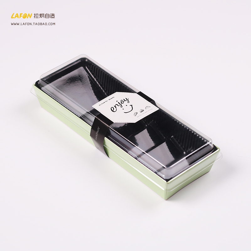 绿豆糕包装盒子蛋糕卷瑞士卷虎皮卷寿司长条烘焙西点包装盒