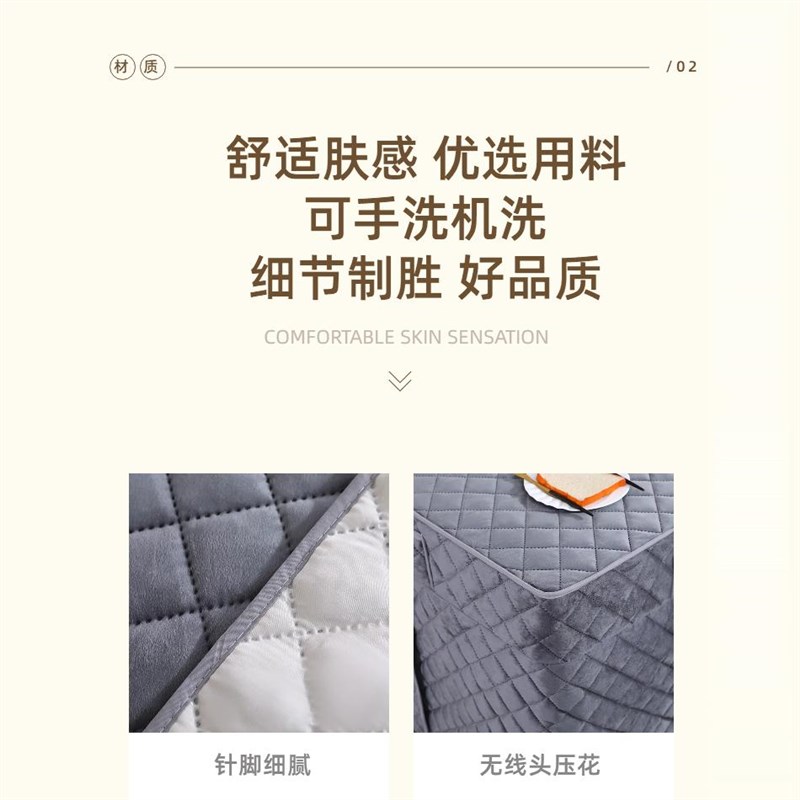 加绒烤火桌子罩冬季加厚取暖x烤火罩电炉桌罩正方形炉子罩