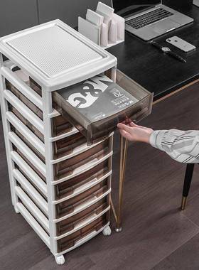 办室多层A4文件公柜桌抽屉式学习55774本收纳柜下架文件五斗柜塑
