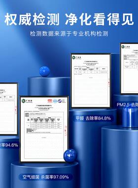 毕亚兹载空气净化器新汽车内除菌除醛甲pm味2VLK.5异烟车味车家用