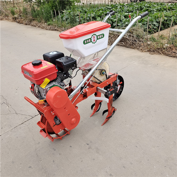 手推式汽油免耕施肥播种机