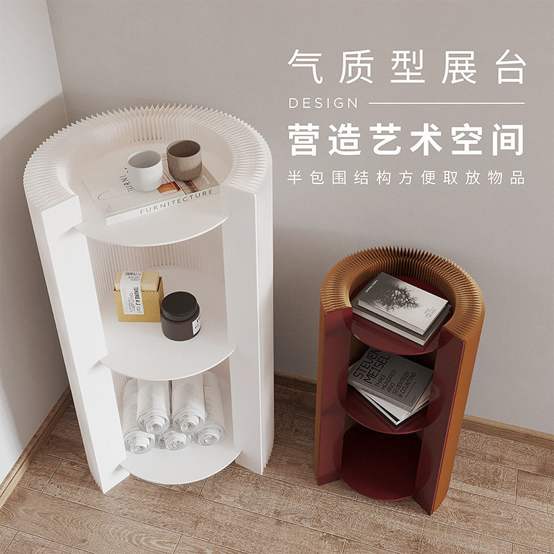 十八纸置物架多层架厨房用具收纳架移动折叠卧室床头多用落地书架