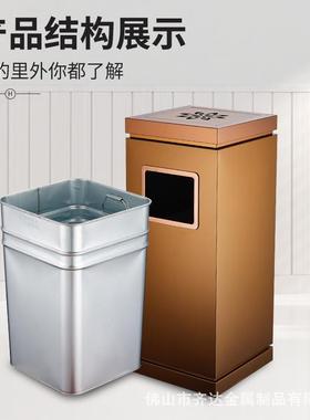 不钢店垃圾桶大堂立式带烟缸商场写字楼LRM酒走廊锈室内灭烟筒灰