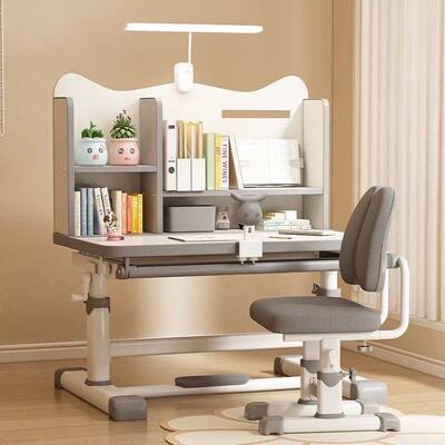 儿童学习书桌可手32945摇桌业升降式桌字椅套装小孩家用专用写作