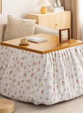 形烤用火桌子家实木烤火架四方可叠简易冬季炕桌取暖桌茶折95243