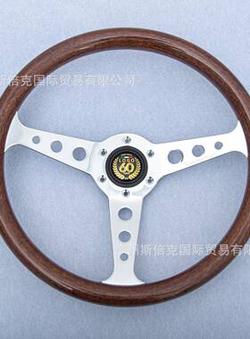 热木销汽改装经典复古桃色方EIR向盘4车寸3510mm快拆方向盘