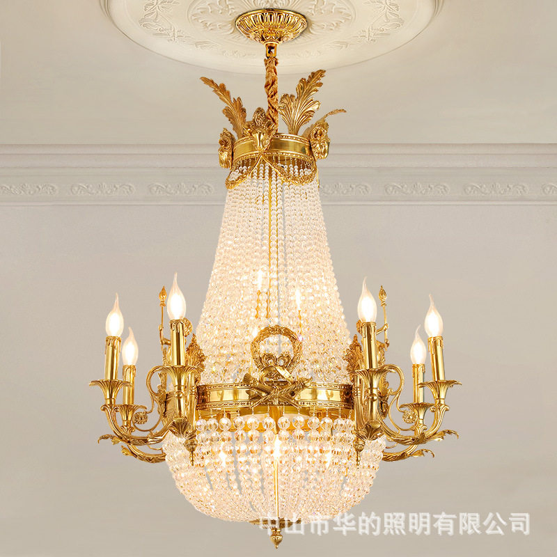 欧式法式全铜吊灯客厅餐厅卧