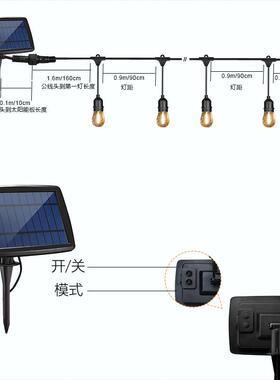 太能灯BQK串E26平吊灯S4串圣诞节日灯庭院装1饰阳灯