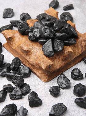 黑色石子水洗石粒颗庭院铺路深花色砾灰石露营南京雨石小VXI石子