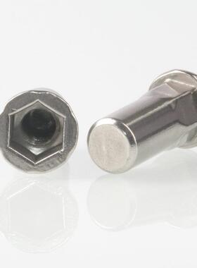 30角4不锈OZP头钢平内外半六盲孔1铆螺母M3-M2光身六角拉帽螺母