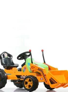 儿童电可动挖掘机机工土程车推土坐可骑大号男孩遥控玩AXD具宝宝