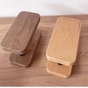 桃木胡桃实木玻璃门大v324拉手方拉形新樱中式民宿酒店推黑门把手