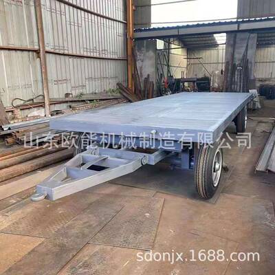 厂区板车ZIF叉车牵引平板拖车工园厂物流输车无动力平板运车