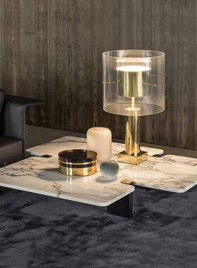 意轻式奢大现理石几时尚创意48262高档设计师客厅代简茶约岩板异