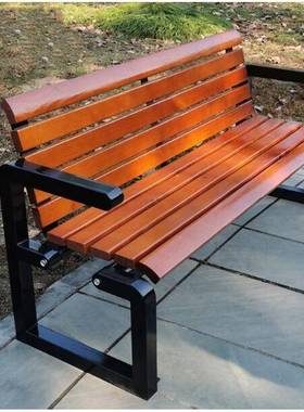 W公园户BWR艺外长椅园林休闲椅椅铁公共椅子广场庭6院长椅凳子实