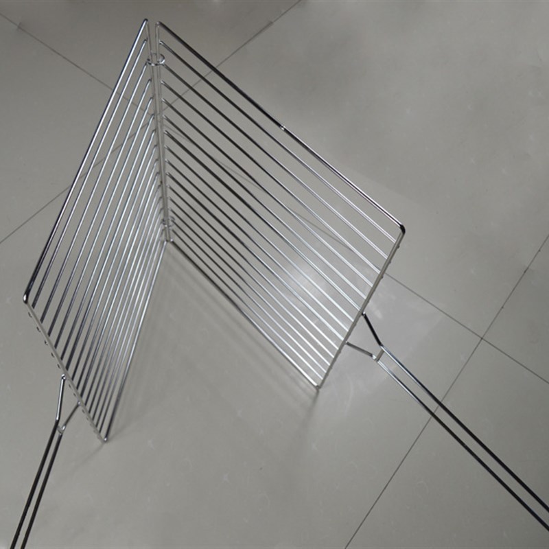 烤鱼夹子烧烤网不锈钢大号加粗商用 烧烤工具配件 用品 夹板拍