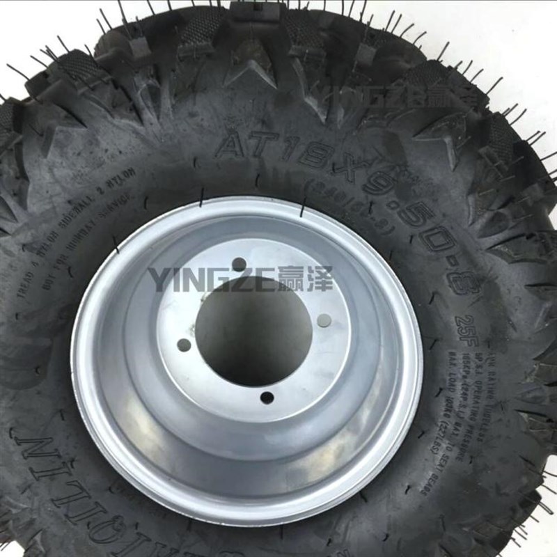 自制改装四轮越野钢管卡丁车沙滩车19X7-8 18x9.5-8寸字轮胎轮毂