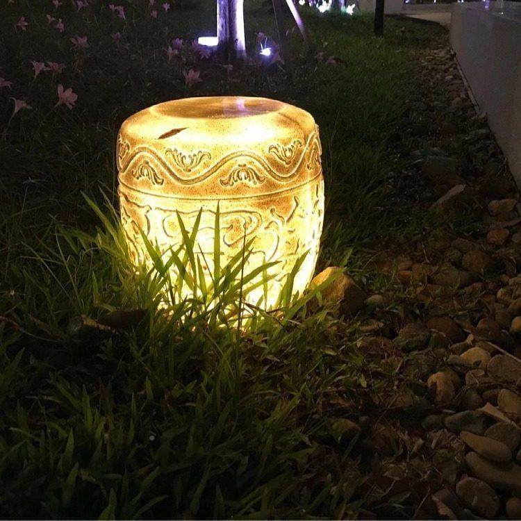 户外草坪灯花园小灯夜节能家用草坪灯地房子小庭院宫灯插景观灯新