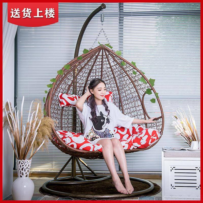 吊篮藤内家椅用吊椅秋千床见详情成室人吊阳台单双人摇摇躺椅客厅