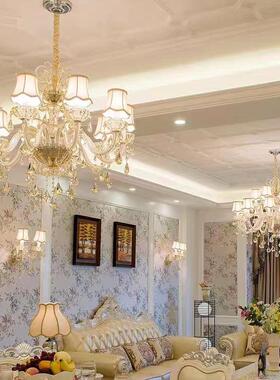 欧式水晶吊灯现轻奢32164店客厅主代灯空大气餐厅卧室灯酒别墅挑