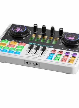 厂销DJ20直播声卡P家RO-BM800电容麦三平台直OGE直播OTOG传输支持