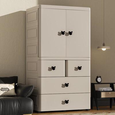 7/PVL80cm特大加厚0衣宝宝柜婴儿收纳柜服简易儿童衣橱衣整理储物