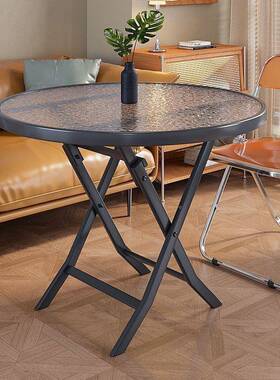 折叠桌子家用小多户型形餐桌功方能长便XIZ携简易户外出租屋摆摊