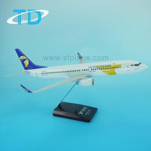蒙古波航空音B77 8003树脂IIB仿真飞机模型1比100