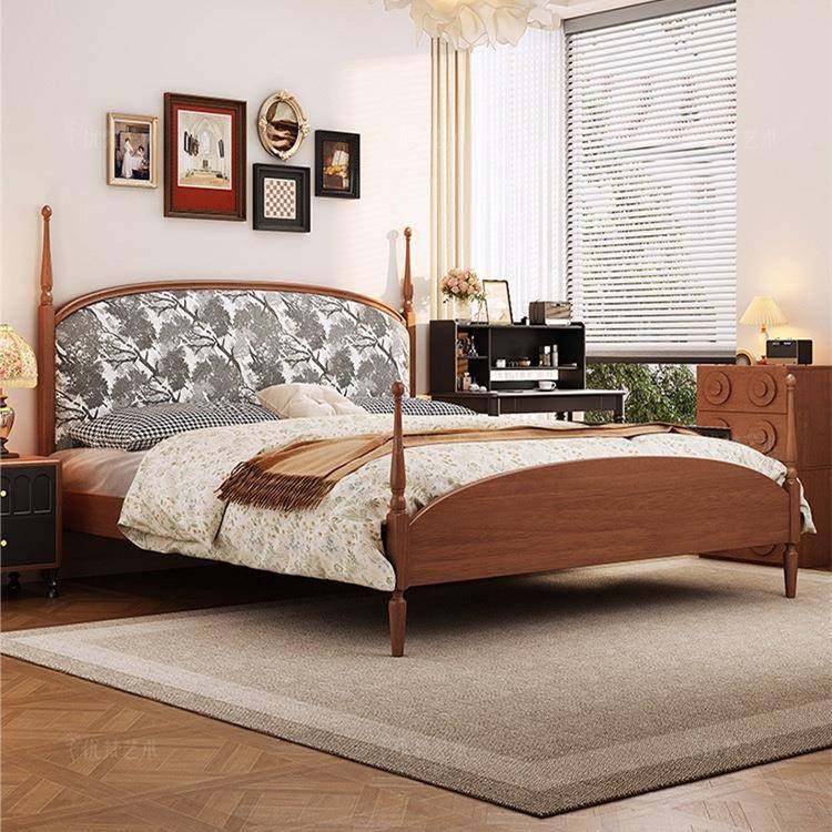 法式复古中古床风木1.8实米UNQ软靠双人床1.5米新款绒布端高印花,鲜花速递/花卉仿真/绿植园艺,其它园艺用品,淘宝优惠券,粉丝福利购,淘宝优惠卷