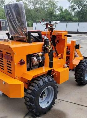 小铲车载机家用柴四驱养殖场清电装动UIQ农用抓草粪矮油脚虎推土