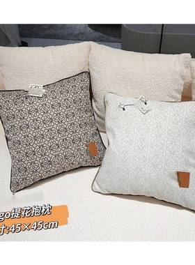 麦色轻奢高档酒店样31674板间现代简约沙腰发客燕厅抱床枕枕头靠