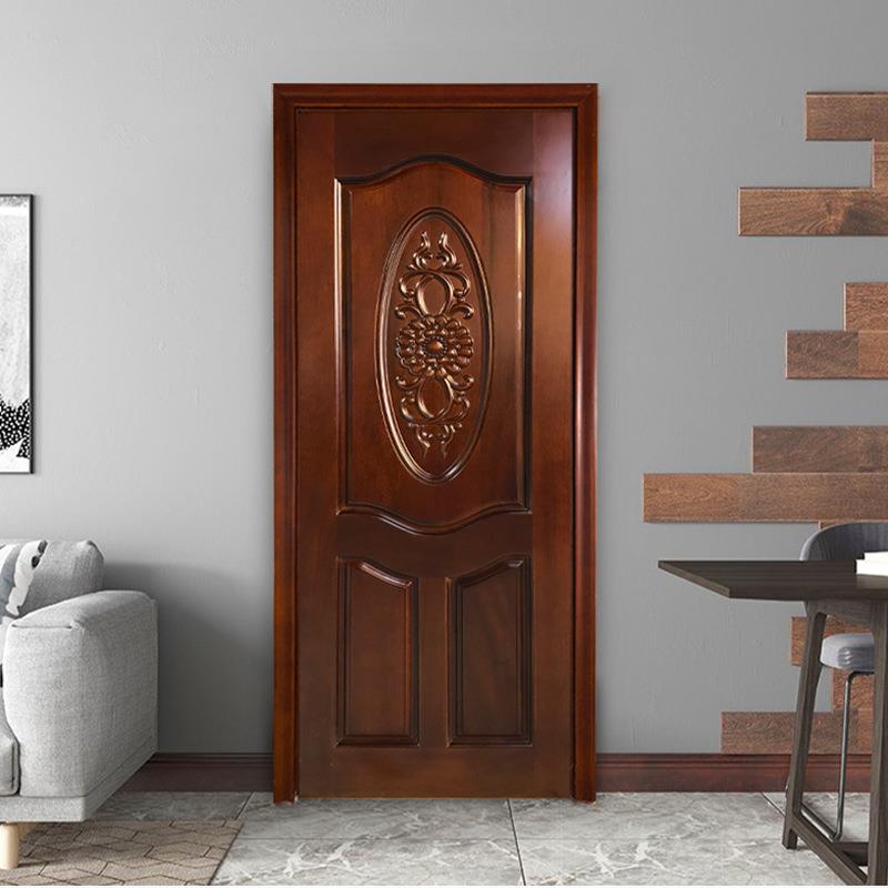 整套中房间门古典雕花复合烤室漆XVT实木门式古大气复酒店隔音卧