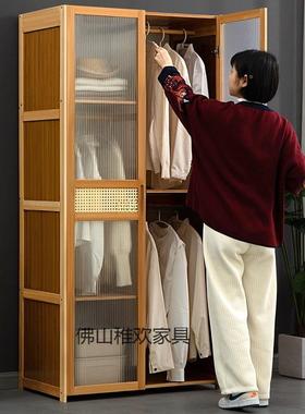 家用简租易柜经济性出房39652衣用挂衣衣区组装防尘货架式卧室橱