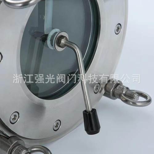 卫生级Y型法兰过滤器镜，带视带窥视，锈QGGLQ304不钢，，带刷视