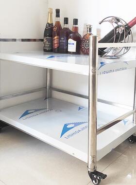 A层9L厨置房不锈钢物架UIU微收波炉烤箱调料纳整理架子两带护栏万