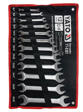 易尔拓（YTO）YT-0381双开329口手套装呆扳手扳铬A钒钢1m2件套6-3