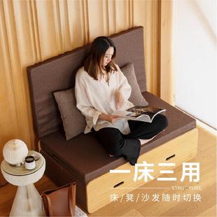 折床双人风纸床家琴用单人隐形床伸缩现简约办BD08-2叠公室代午休