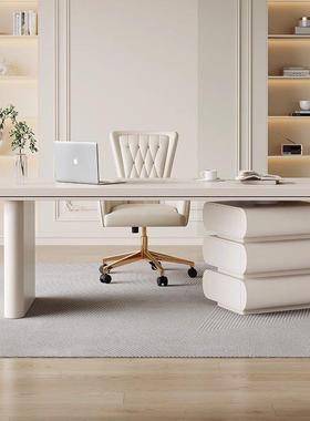 法奶式轻奢现代油风实书木桌设家用小户66808型高端计师电脑办公