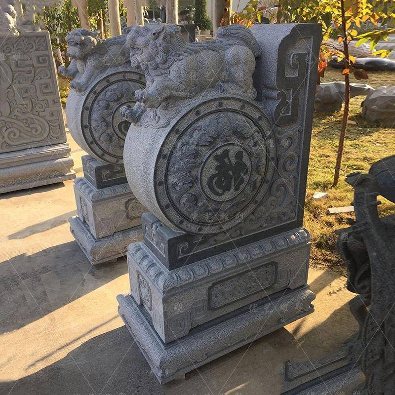 工厂现货古建石门墩别墅院公园门庭口抱鼓青门鼓石964摆件