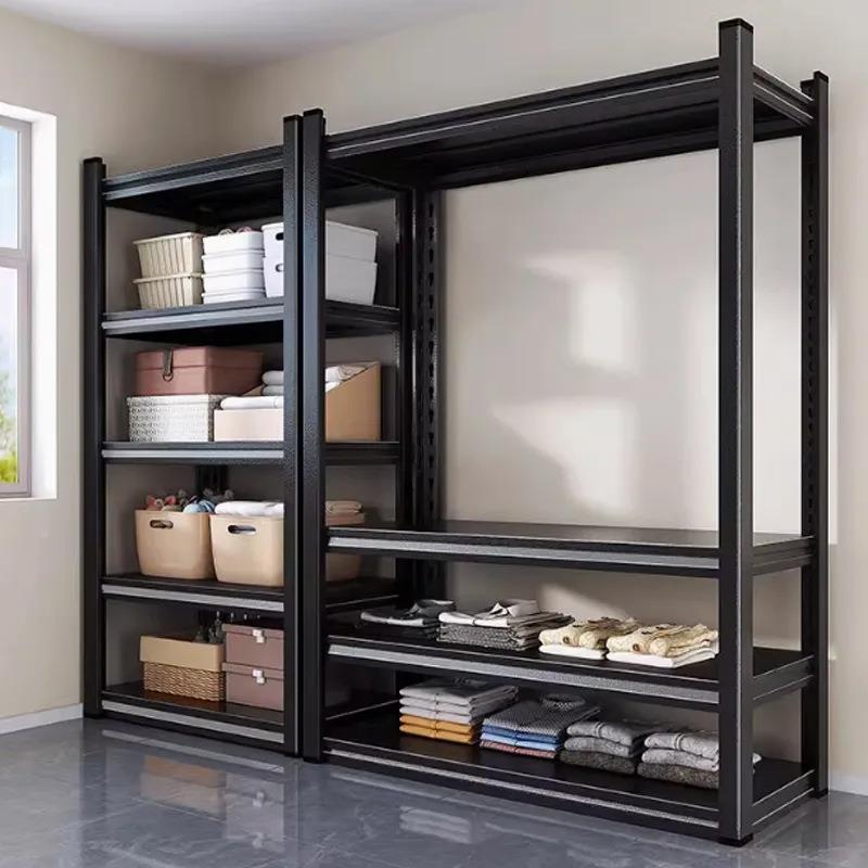 家用置物货架厨房办置货公展示柜架架仓储收纳架厨房放CUA微波炉