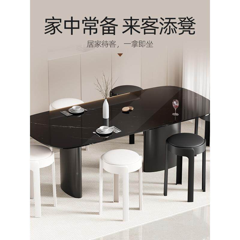 用加厚软包塑料G-0918凳子垫家用凳可叠放结实耐高板餐桌备用皮面